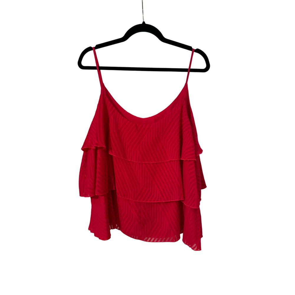 NWOT Anthropologie Amadi Ameline Pink Textured Tiered Tank - Size XL - Picture 7 of 8